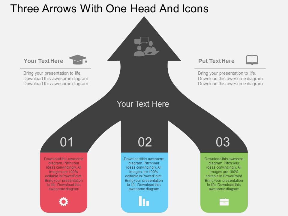 gc_three_arrows_with_one_head_and_icons_flat_powerpoint_design_Slide01