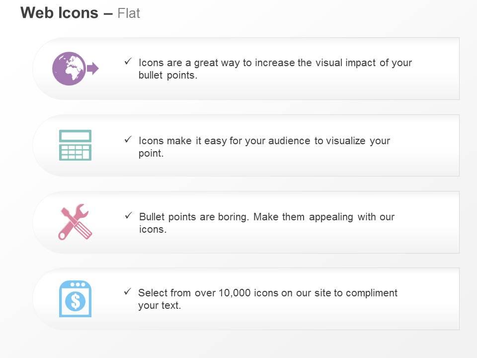 globe_calculator_tools_financial_tag_ppt_icons_graphics_Slide01