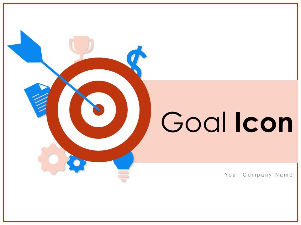 Goal icon business solution achievement target objectives