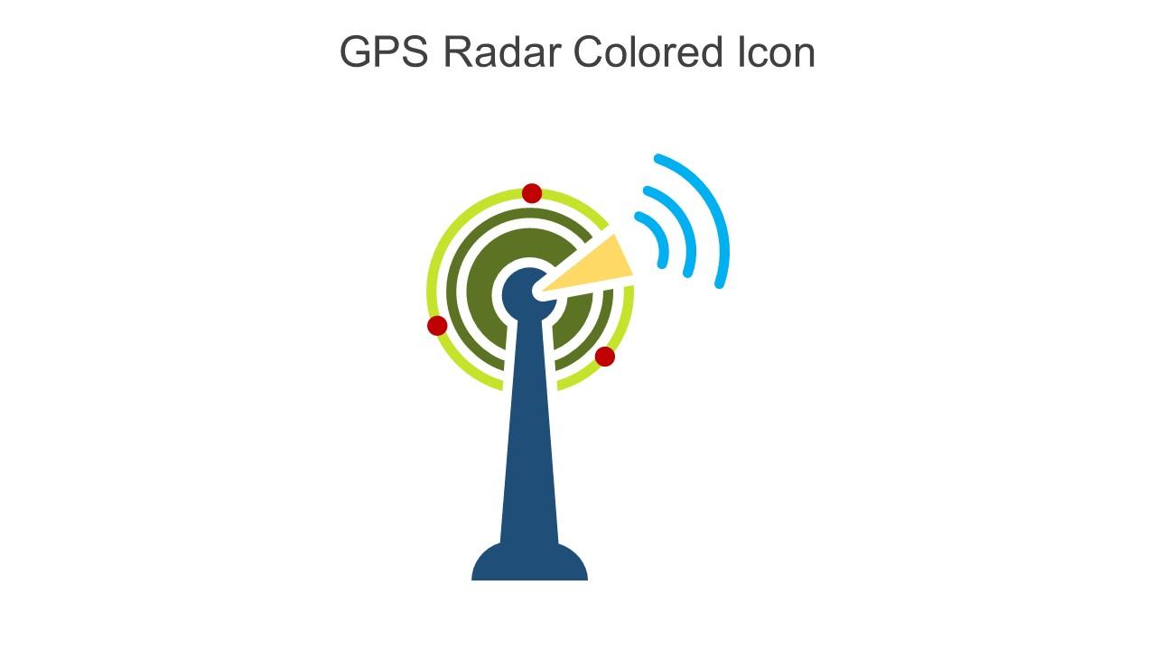 GPS Radar Colored Icon In Powerpoint Pptx Png And Editable Eps Format