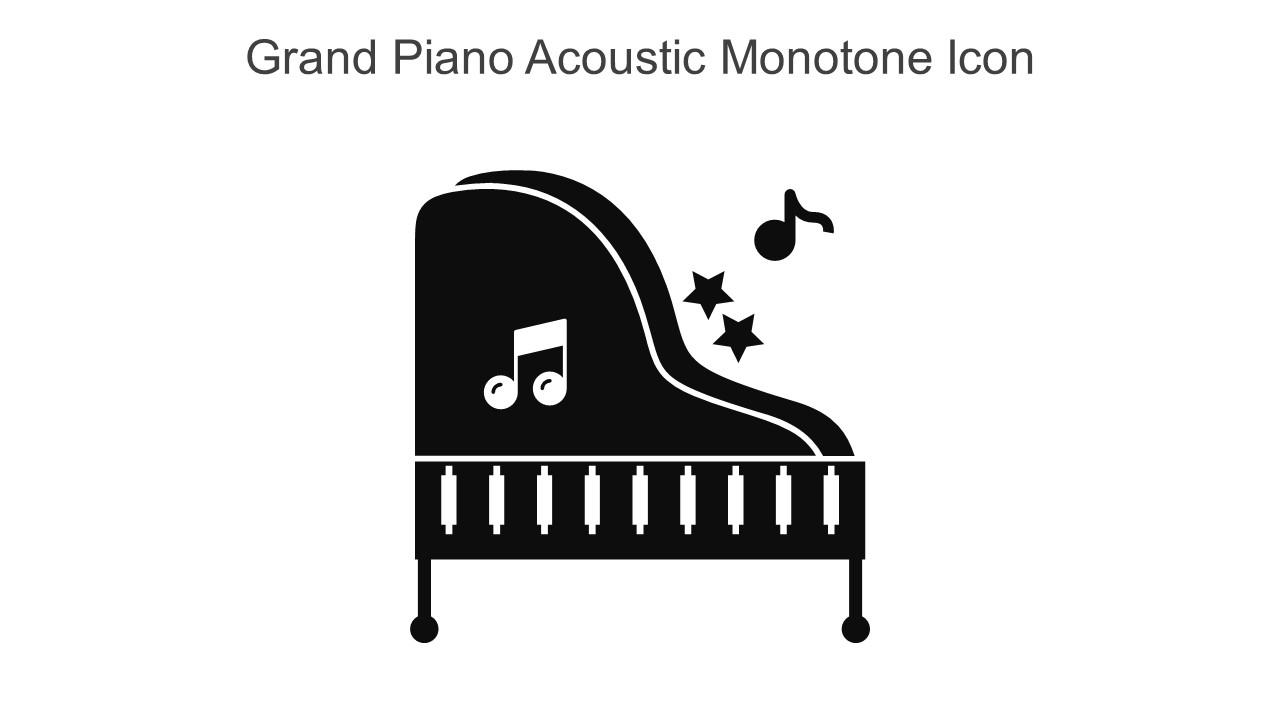 Grand Piano Acoustic Monotone Icon In Powerpoint Pptx Png And Editable Eps Format