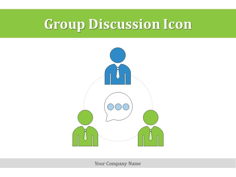 Group Discussion Icon Growth Planning Communicate Business Objectives