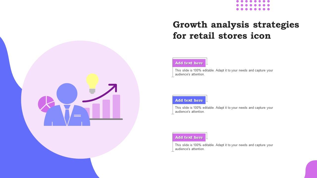 Growth Analysis Strategies For Retail Stores Icon