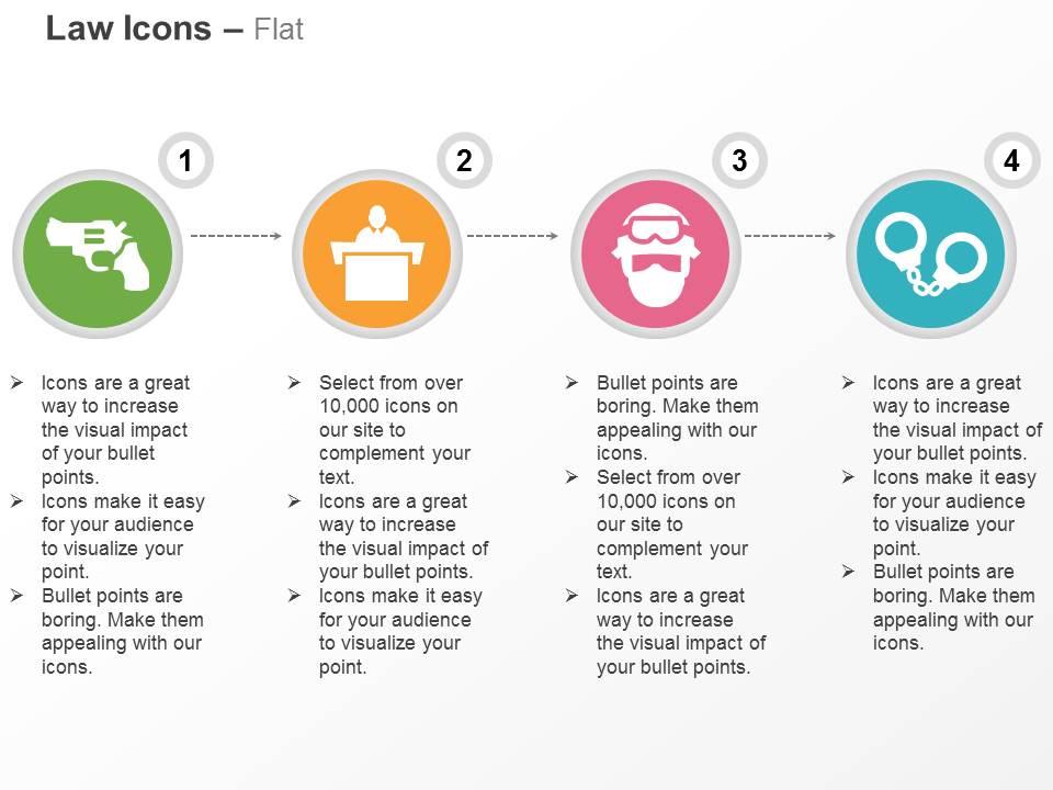 gun_case_judge_handcuffs_ppt_icons_graphics_Slide01