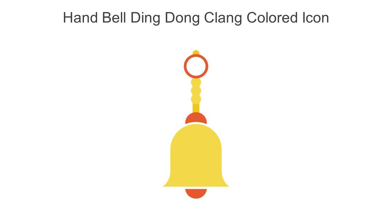 Hand Bell Ding Dong Clang Colored Icon In Powerpoint Pptx Png And Editable Eps Format