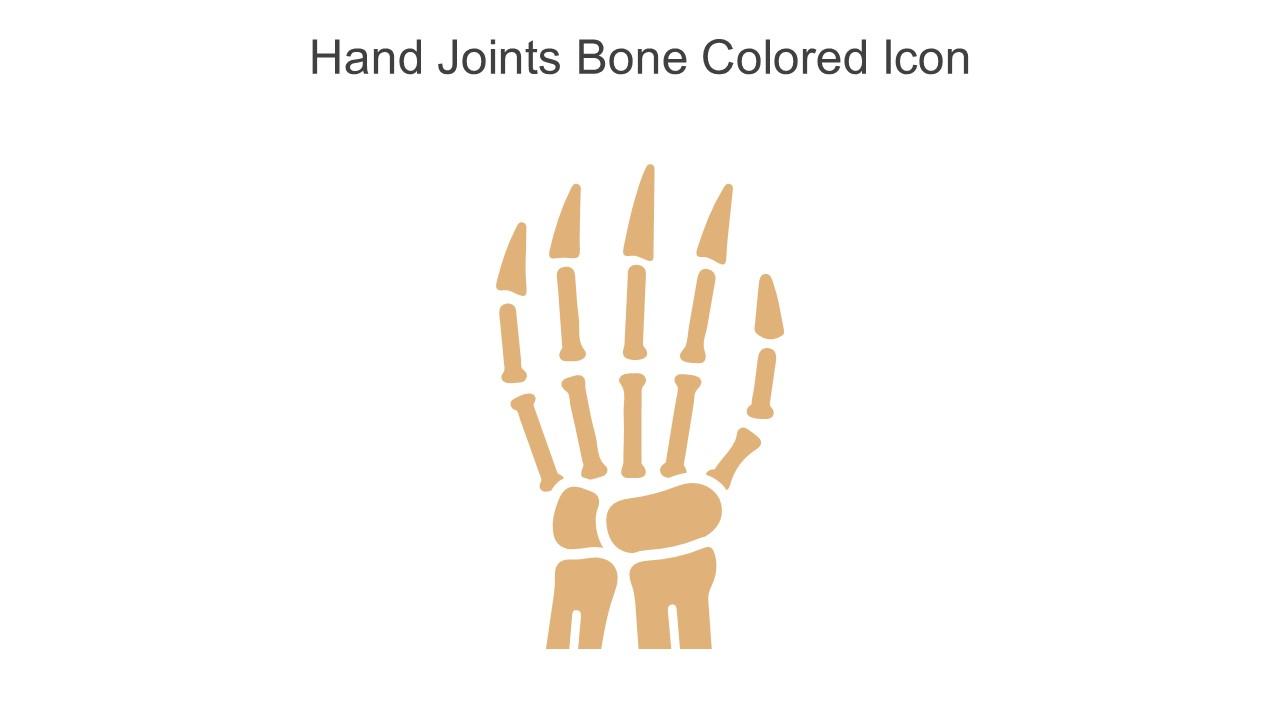 Hand Joints Bone Colored Icon In Powerpoint Pptx Png And Editable Eps Format
