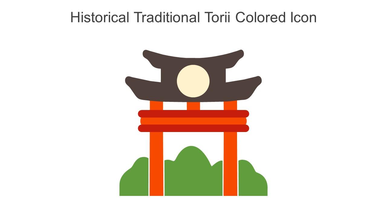 Historical Traditional Torii Colored Icon In Powerpoint Pptx Png And Editable Eps Format