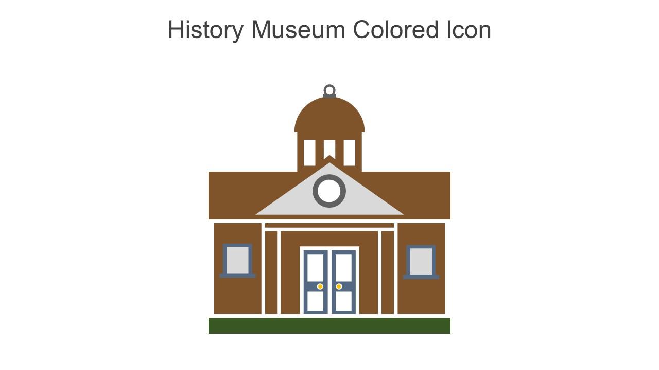 History Museum Colored Icon In Powerpoint Pptx Png And Editable Eps Format