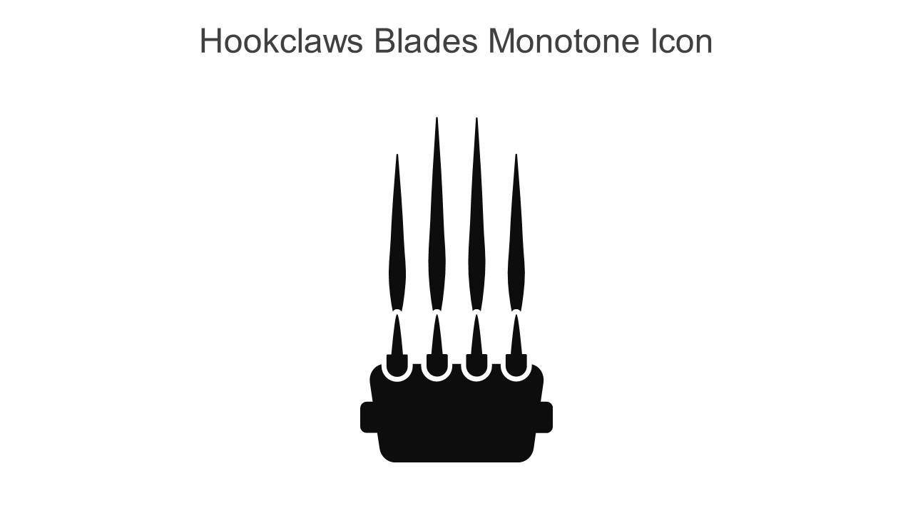 Hookclaws Blades Monotone Icon In Powerpoint Pptx Png And Editable Eps Format