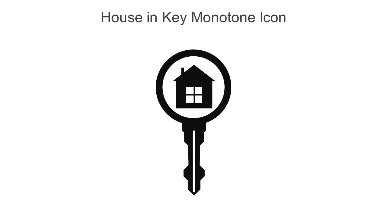 House In Key Monotone Icon In Powerpoint Pptx Png And Editable Eps Format