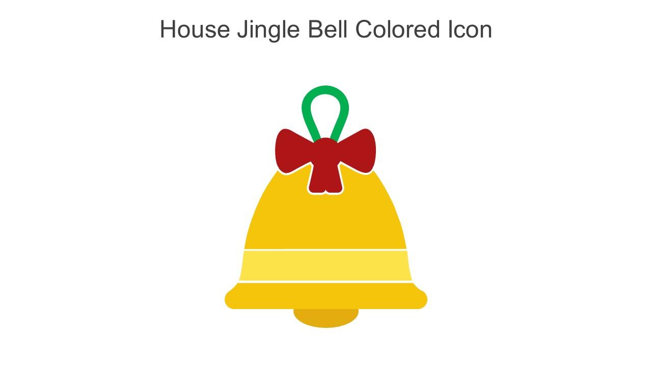 House Jingle Bell Colored Icon In Powerpoint Pptx Png And Editable Eps Format