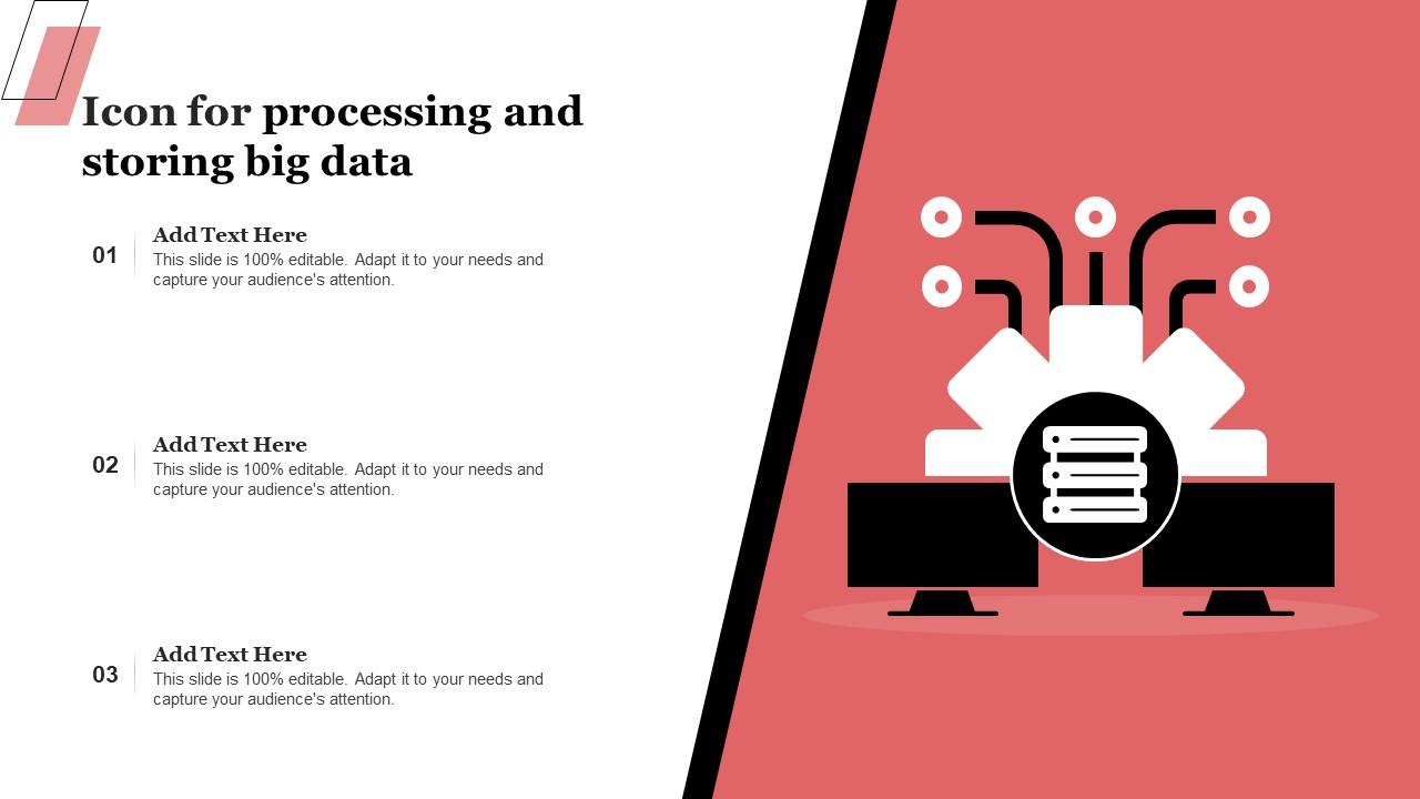 Icon For Processing And Storing Big Data