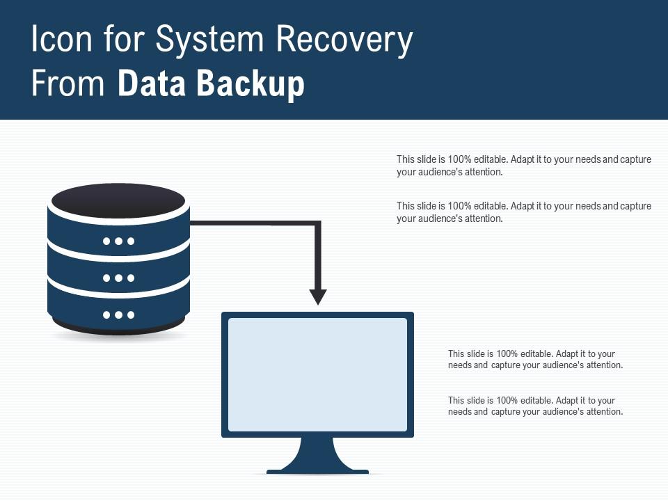 Icon for system recovery from data backup