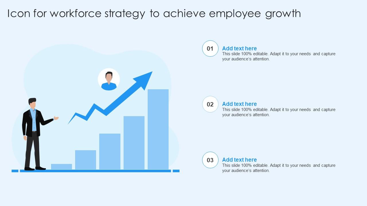 Icon For Workforce Strategy To Achieve Employee Growth