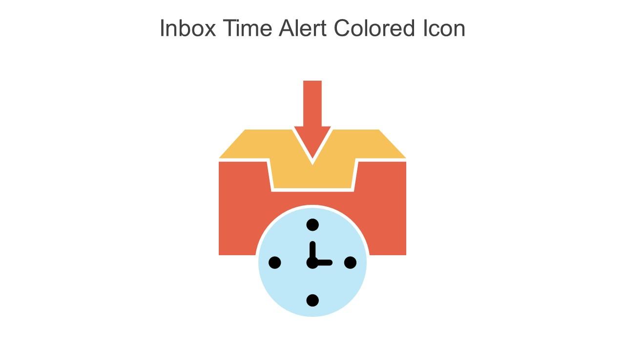 Inbox Time Alert Colored Icon In Powerpoint Pptx Png And Editable Eps Format