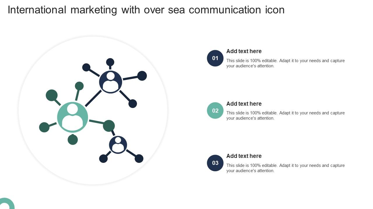 International Marketing With Over Sea Communication Icon