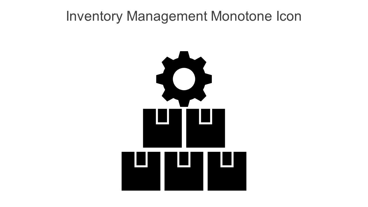 Inventory Management Monotone Icon In Powerpoint Pptx Png And Editable Eps Format