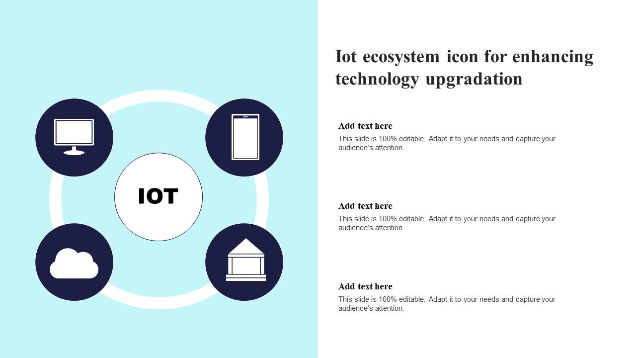 Iot Ecosystem Icon For Enhancing Technology Upgradation