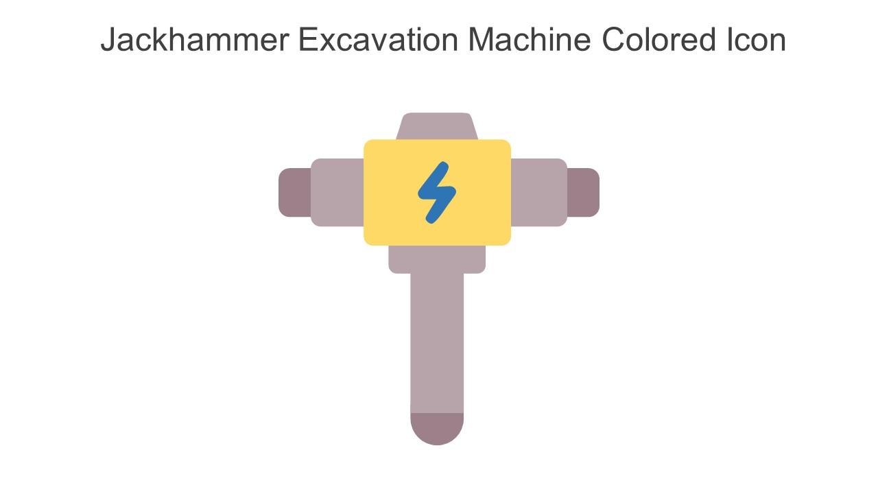 Jackhammer Excavation Machine Colored Icon In Powerpoint Pptx Png And Editable Eps Format