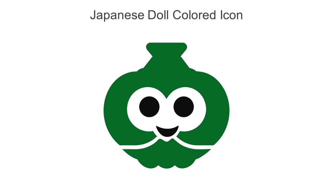 Japanese Doll Colored Icon In Powerpoint Pptx Png And Editable Eps Format