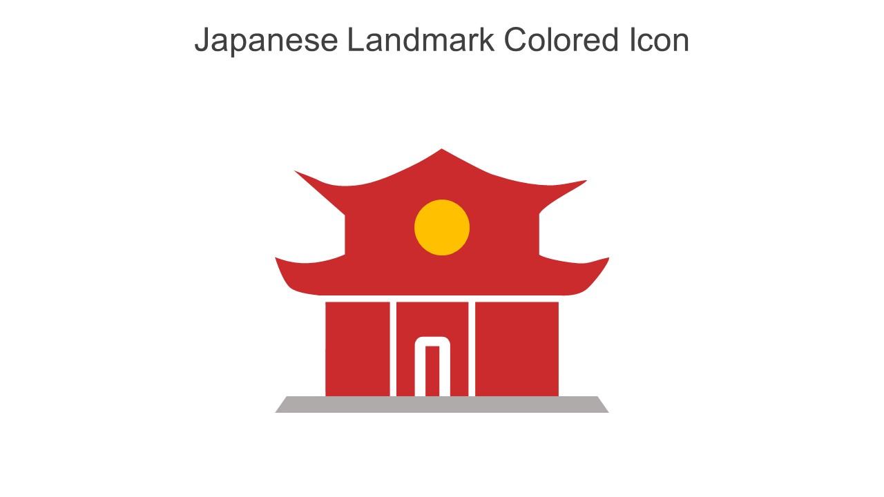 Japanese Landmark Colored Icon In Powerpoint Pptx Png And Editable Eps Format