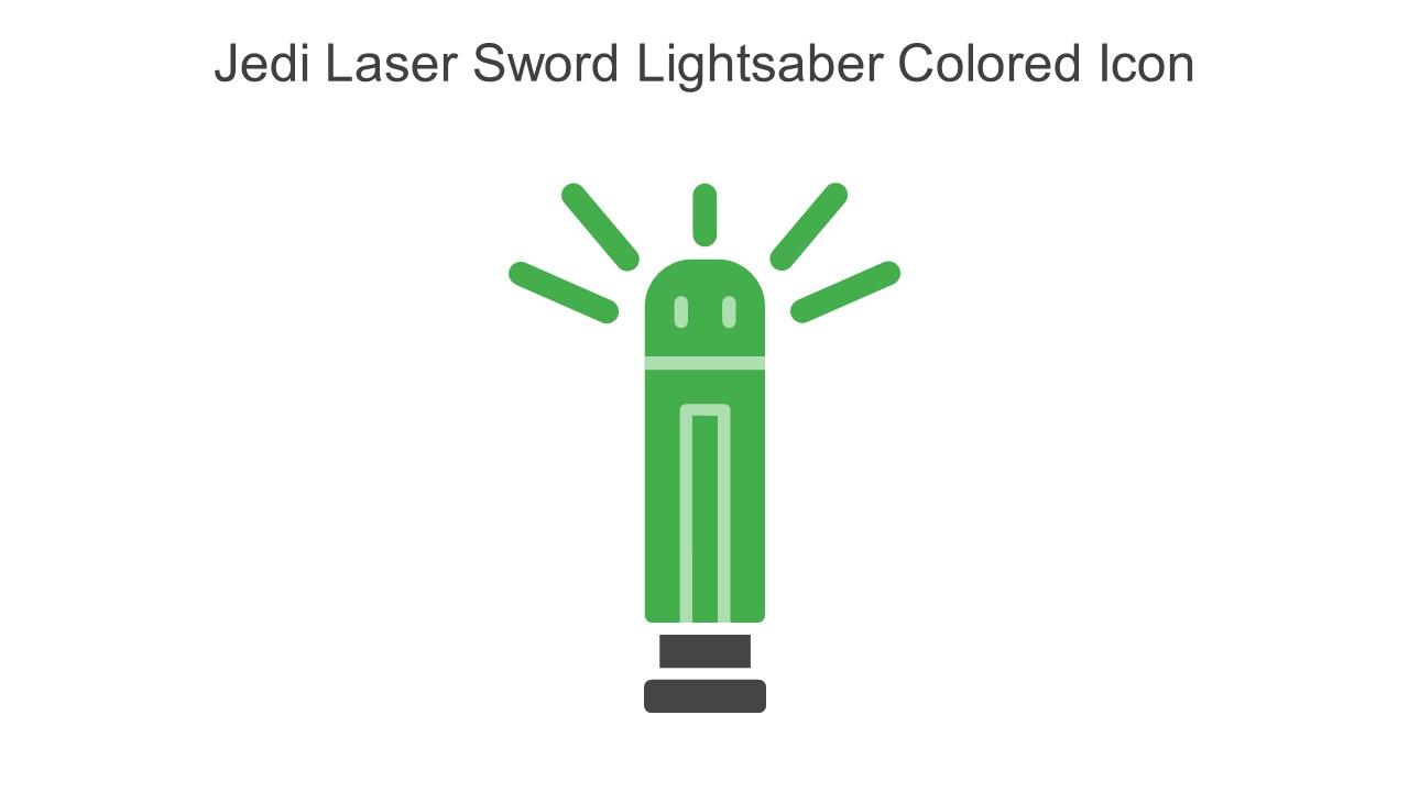 Jedi Laser Sword Lightsaber Colored Icon In Powerpoint Pptx Png And Editable Eps Format