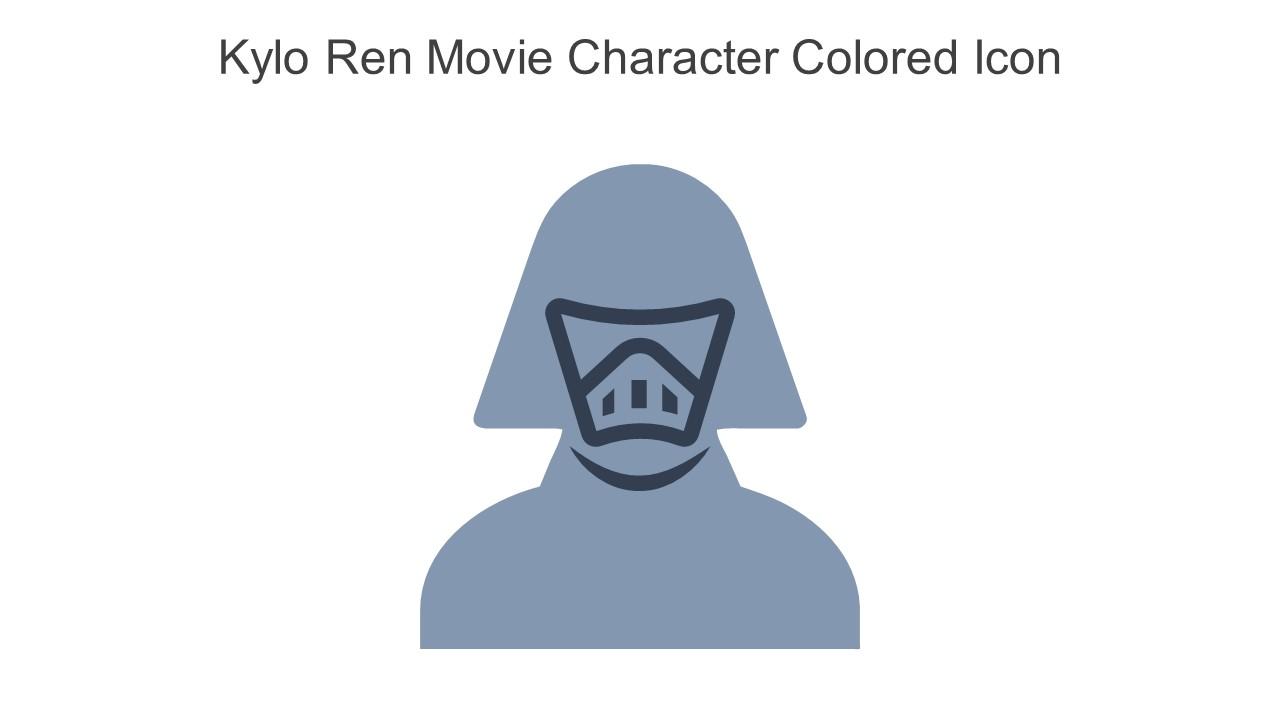 Kylo Ren Movie Character Colored Icon In Powerpoint Pptx Png And Editable Eps Format