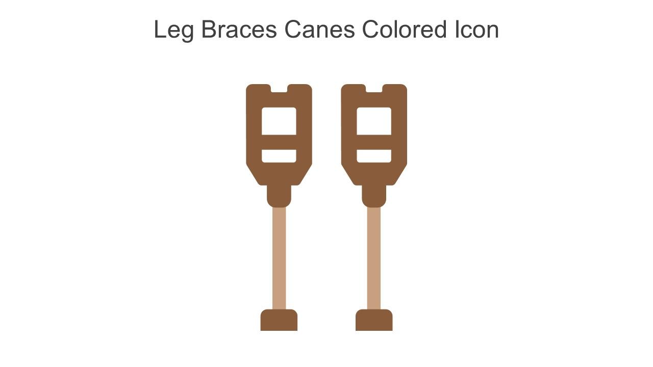 Leg Braces Canes Colored Icon In Powerpoint Pptx Png And Editable Eps Format