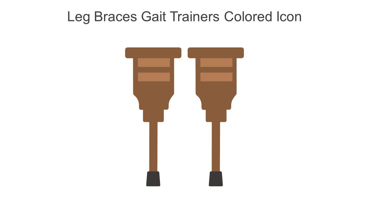 Leg Braces Gait Trainers Colored Icon In Powerpoint Pptx Png And Editable Eps Format