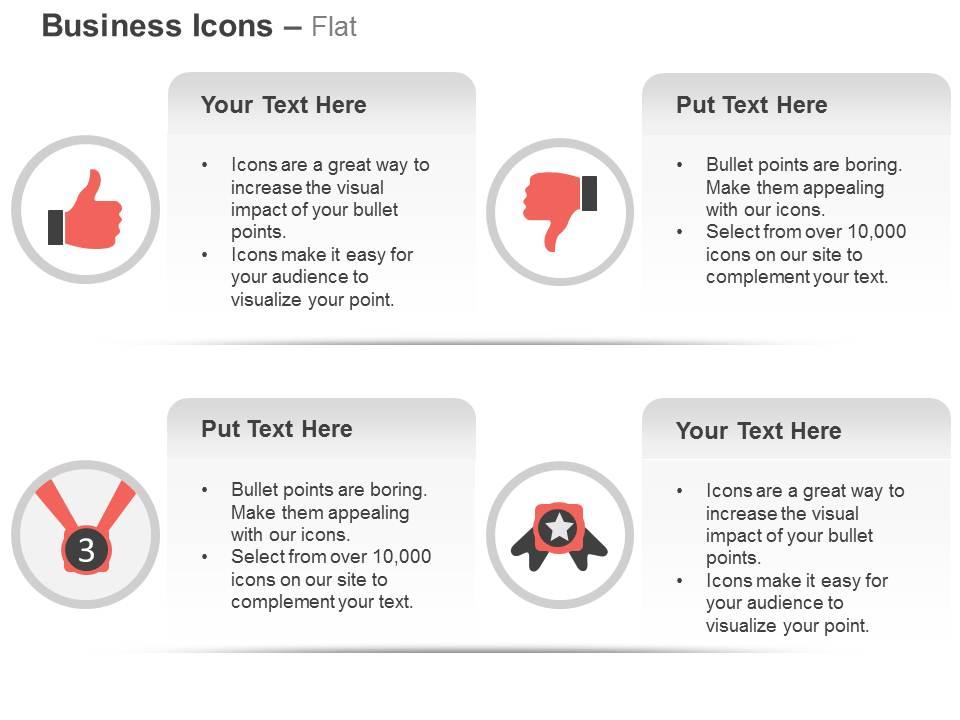 like_dislike_number_three_medal_awards_ppt_icons_graphics_Slide01