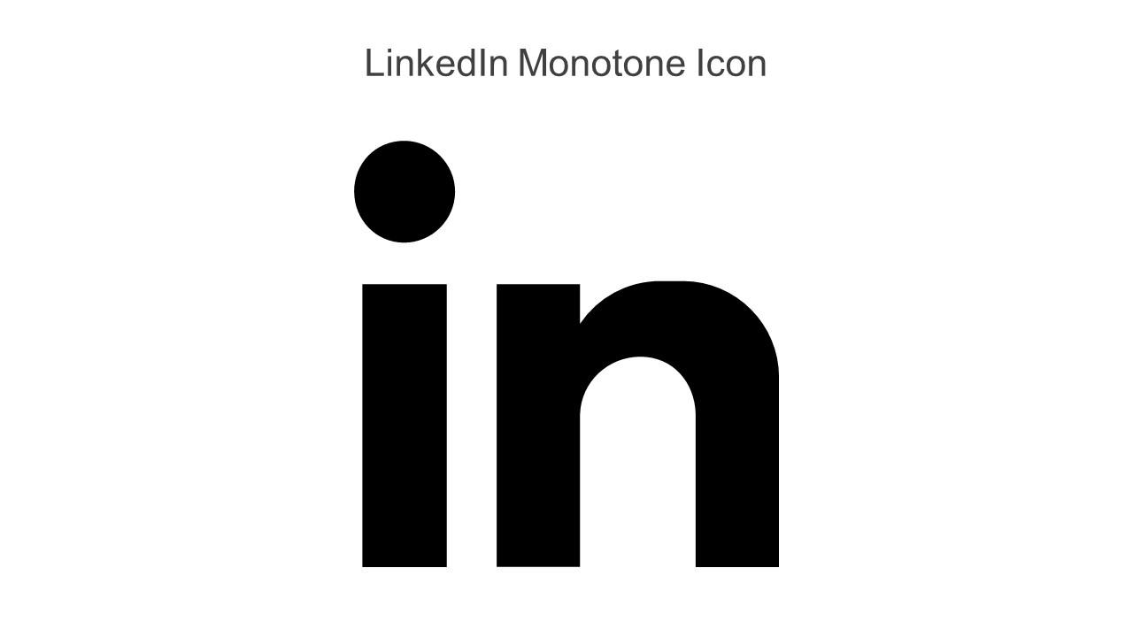 Linkedin Monotone Icon