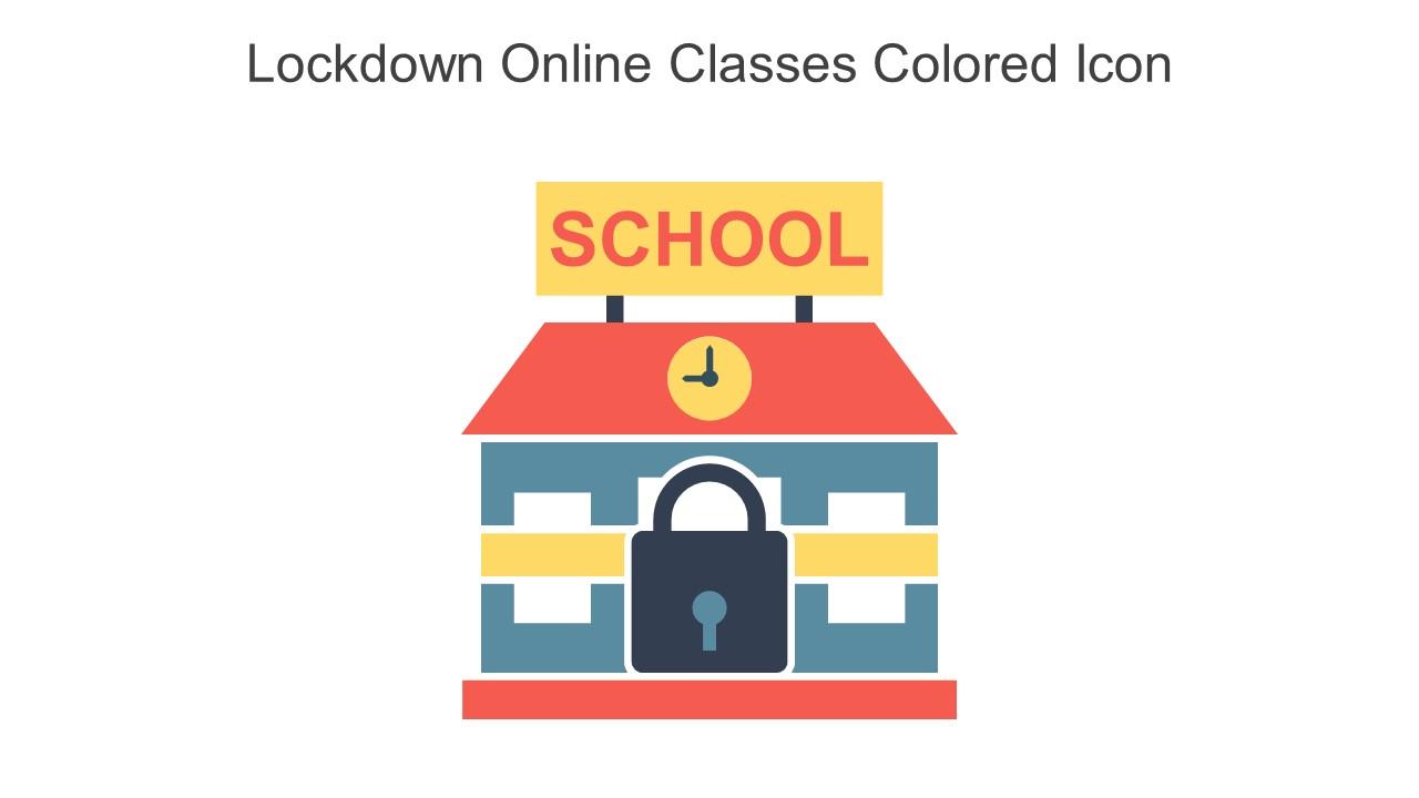 Lockdown Online Classes Colored Icon In Powerpoint Pptx Png And Editable Eps Format