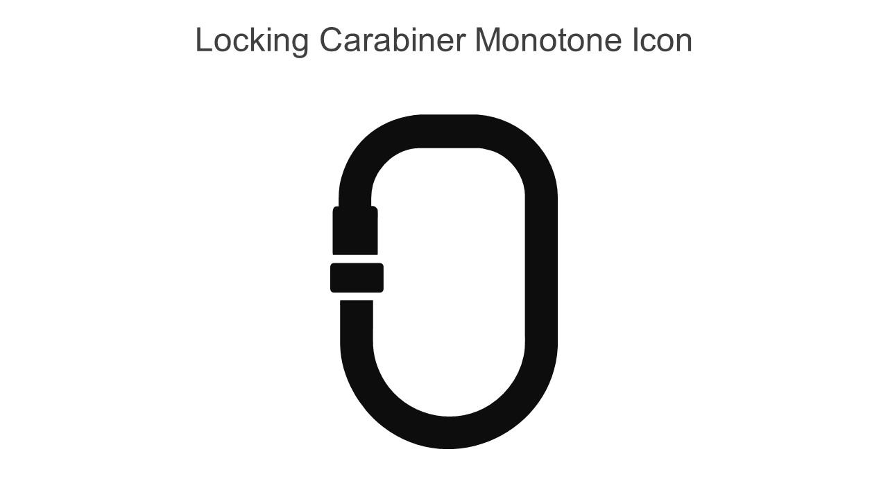 Locking Carabiner Monotone Icons In Powerpoint Pptx Png And Editable Eps Format