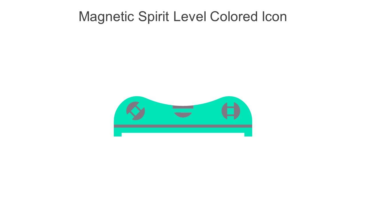 Magnetic Spirit Level Colored Icon In Powerpoint Pptx Png And Editable Eps Format