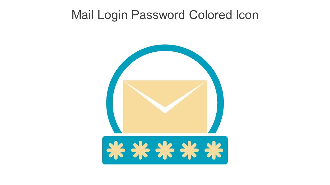 Mail Login Password Colored Icon In Powerpoint Pptx Png And Editable Eps Format