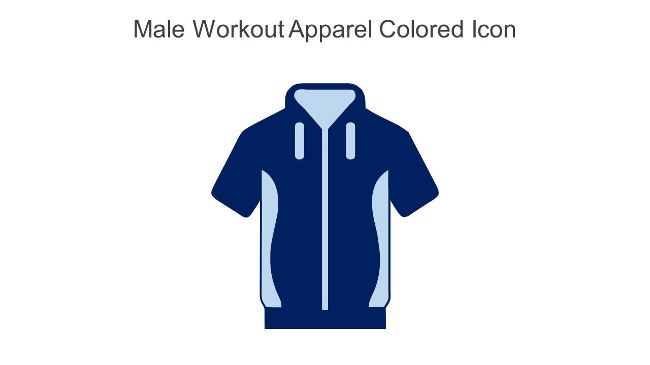Male Workout Apparel Colored Icon In Powerpoint Pptx Png And Editable Eps Format