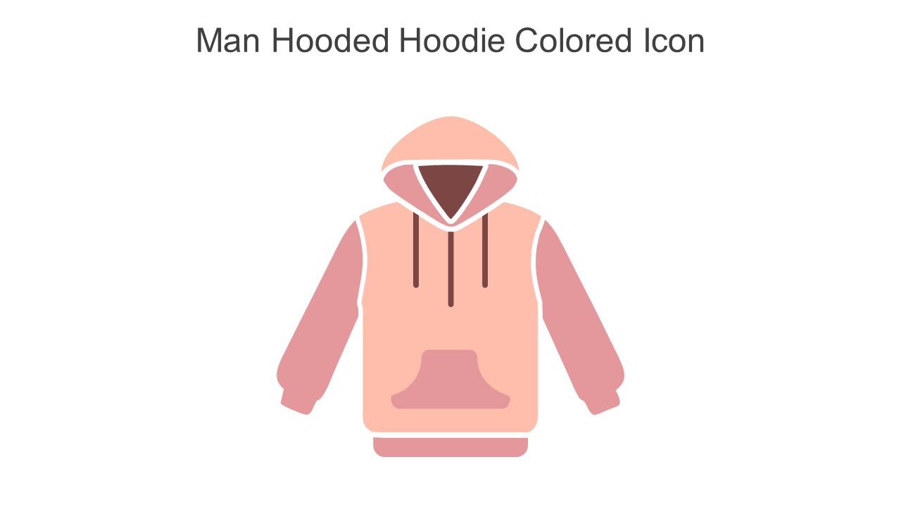 Man Hooded Hoodie Colored Icon In Powerpoint Pptx Png And Editable Eps Format
