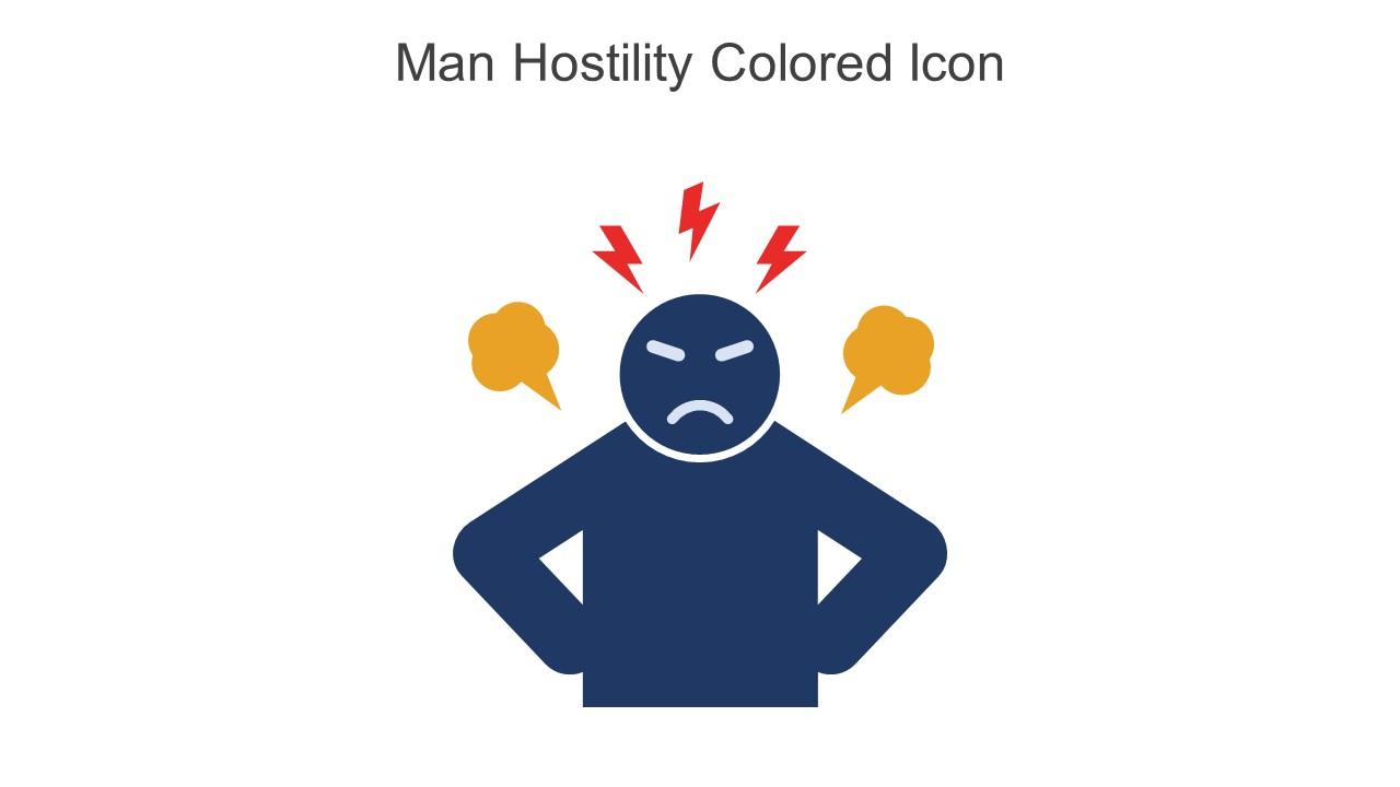 Man Hostility Colored Icon In Powerpoint Pptx Png And Editable Eps Format