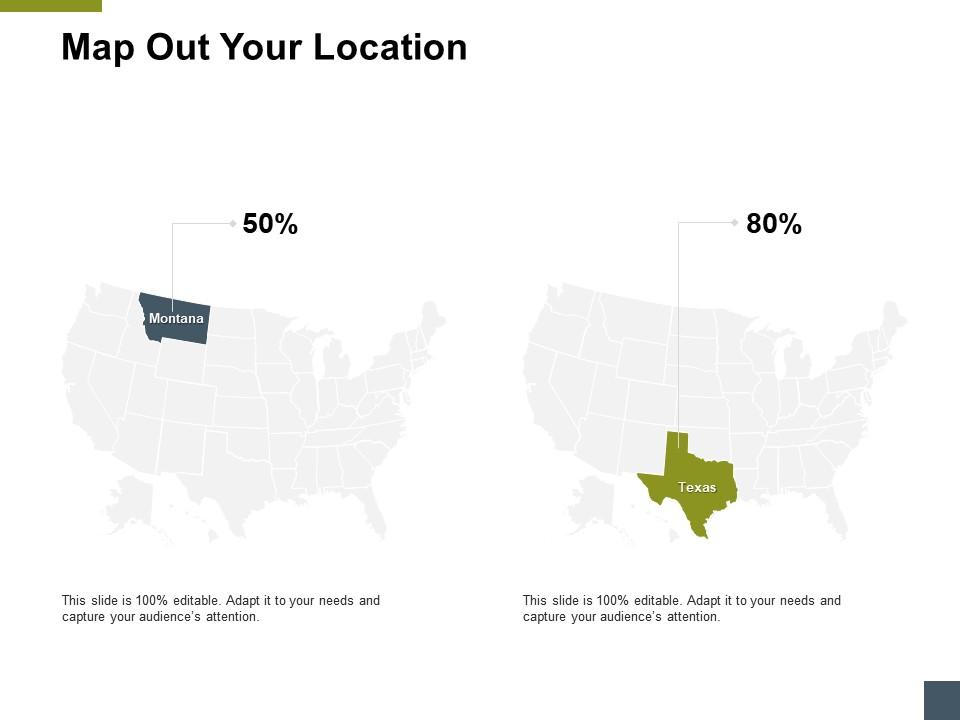 Map out your location process a179 ppt powerpoint presentation model icon