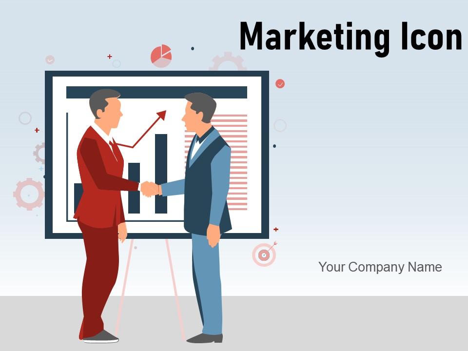 Marketing Icon Promoting Speaker Shape Megaphone Magnifying Glass Promotions Announcing