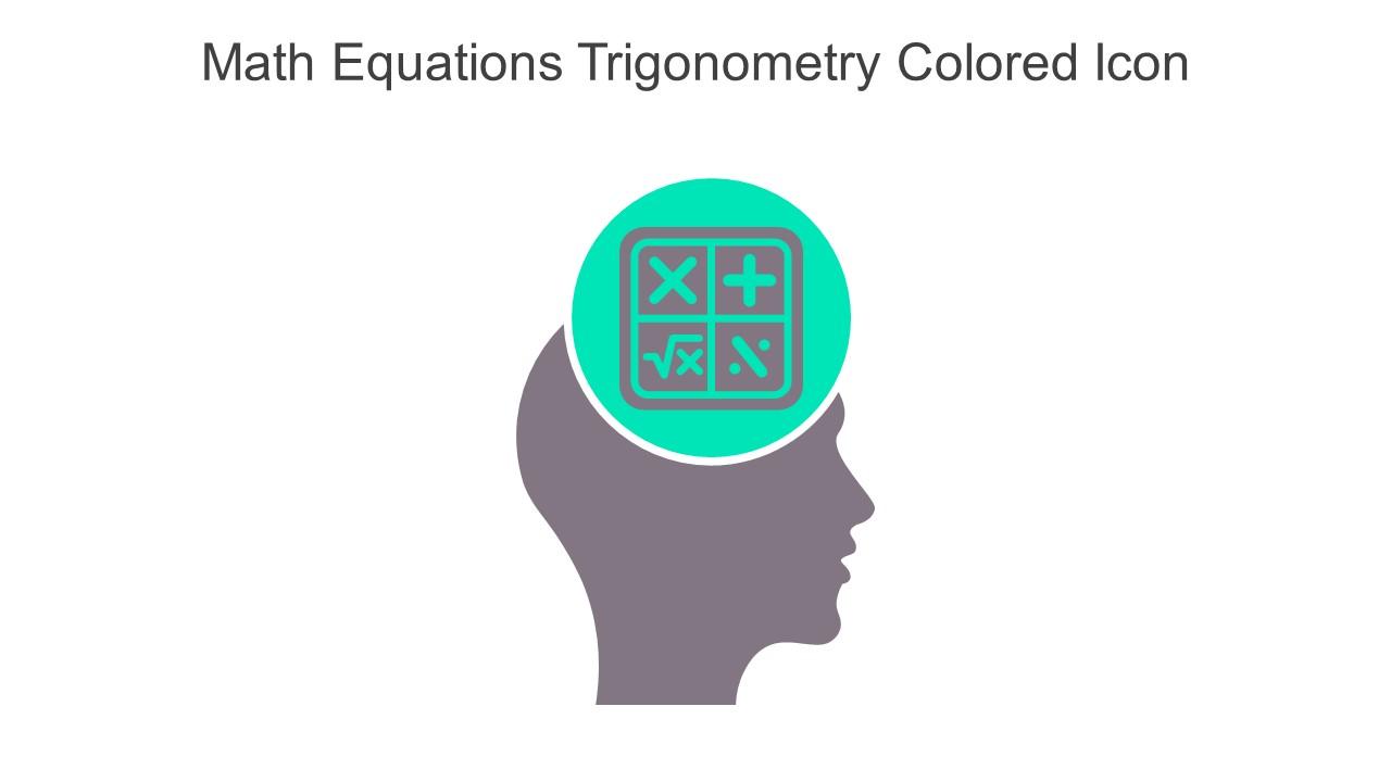 Math Equations Trigonometry Colored Icon In Powerpoint Pptx Png And Editable Eps Format