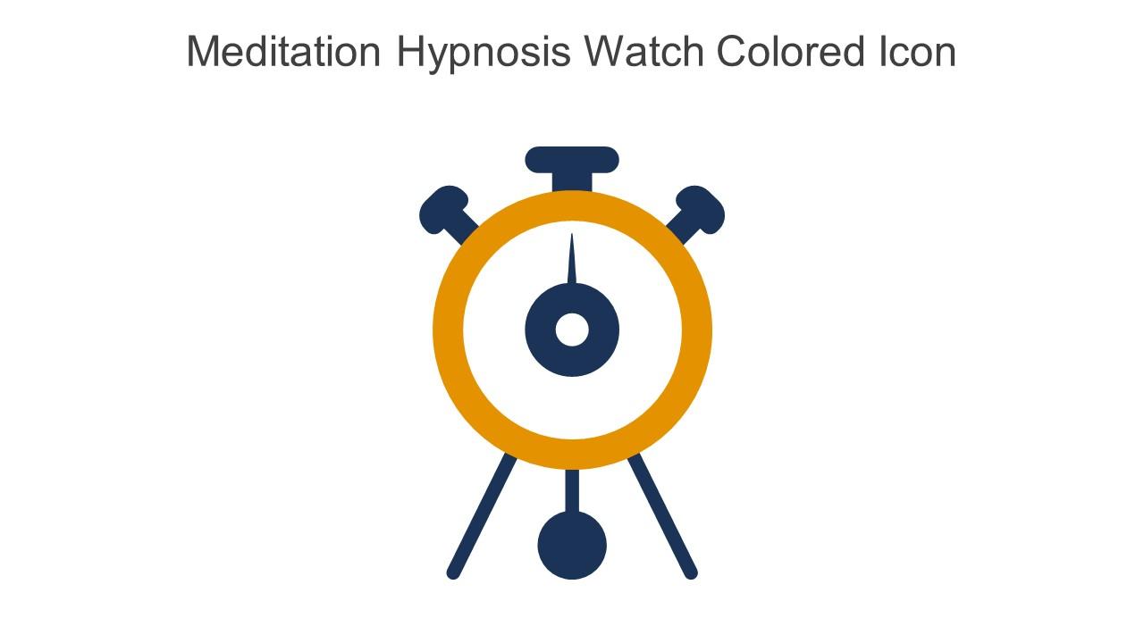 Meditation Hypnosis Watch Colored Icon In Powerpoint Pptx Png And Editable Eps Format
