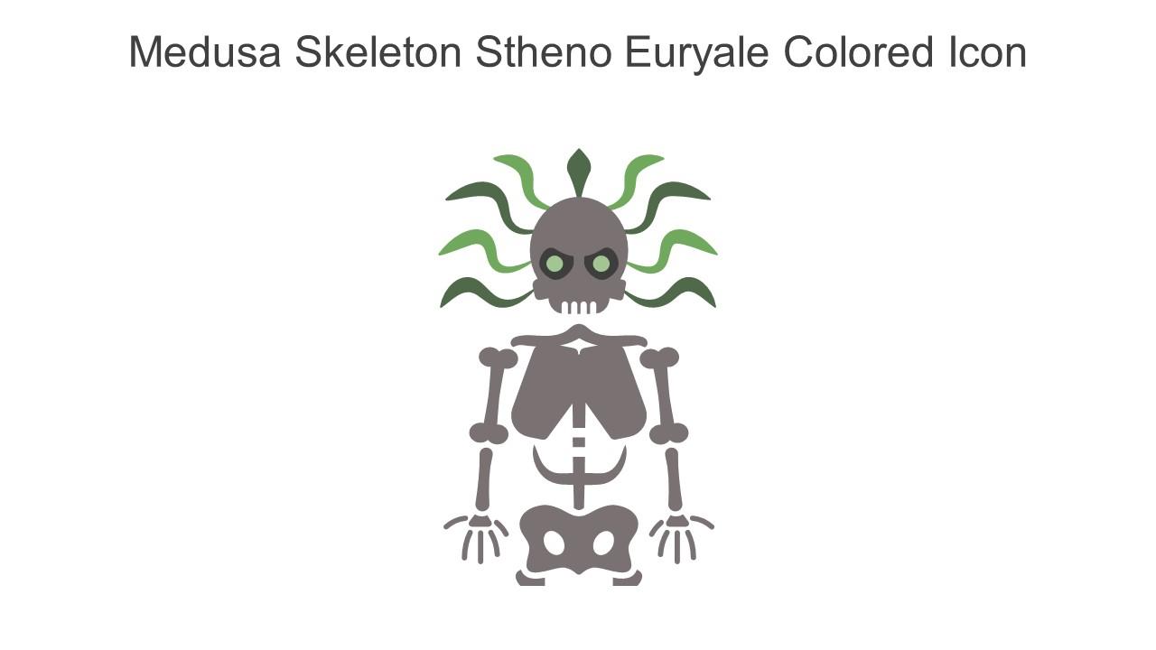 Medusa Skeleton Stheno Euryale Colored Icon In Powerpoint Pptx Png And Editable Eps Format