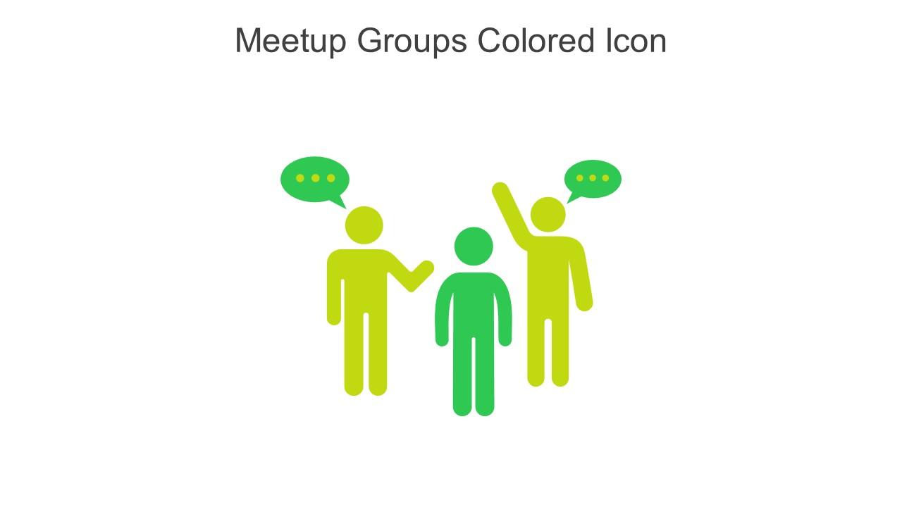 Meetup Groups Colored Icon In Powerpoint Pptx Png And Editable Eps Format