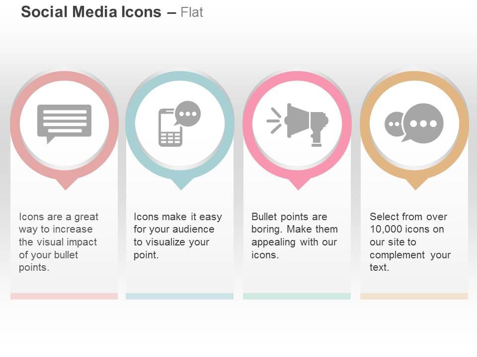 message_mobile_chat_megaphone_communication_ppt_icons_graphics_Slide01