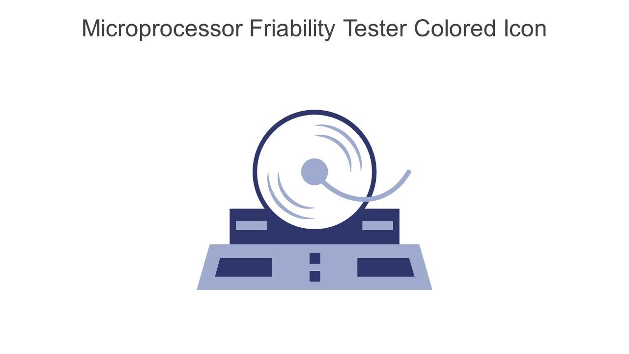 Microprocessor Friability Tester Colored Icon In Powerpoint Pptx Png And Editable Eps Format