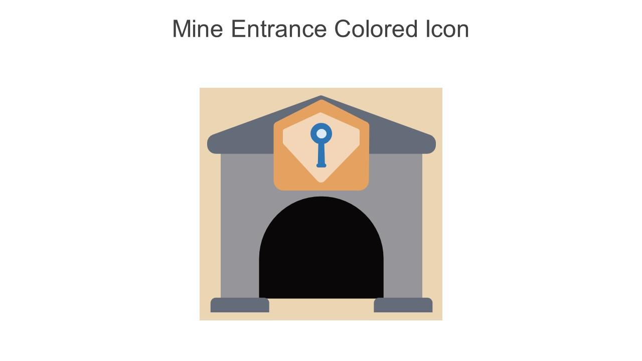 Mine Entrance Colored Icon In Powerpoint Pptx Png And Editable Eps Format