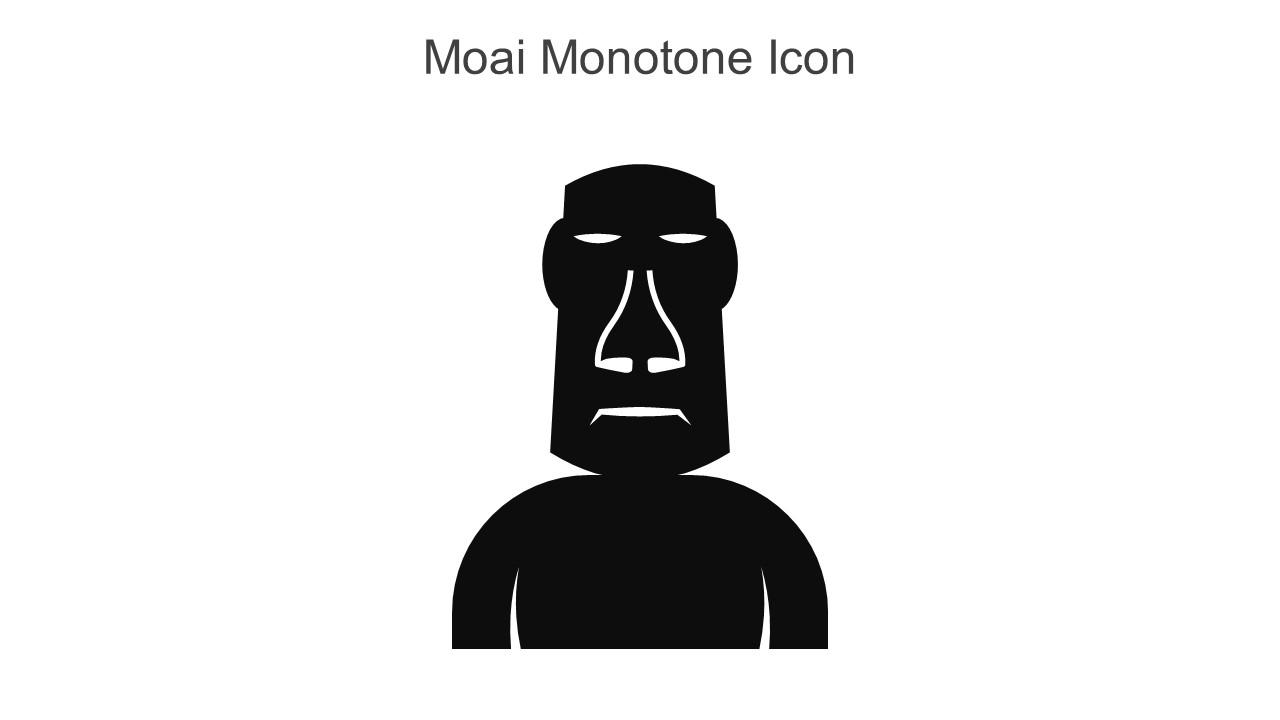 Moai Monotone Icon In Powerpoint Pptx Png And Editable Eps Format