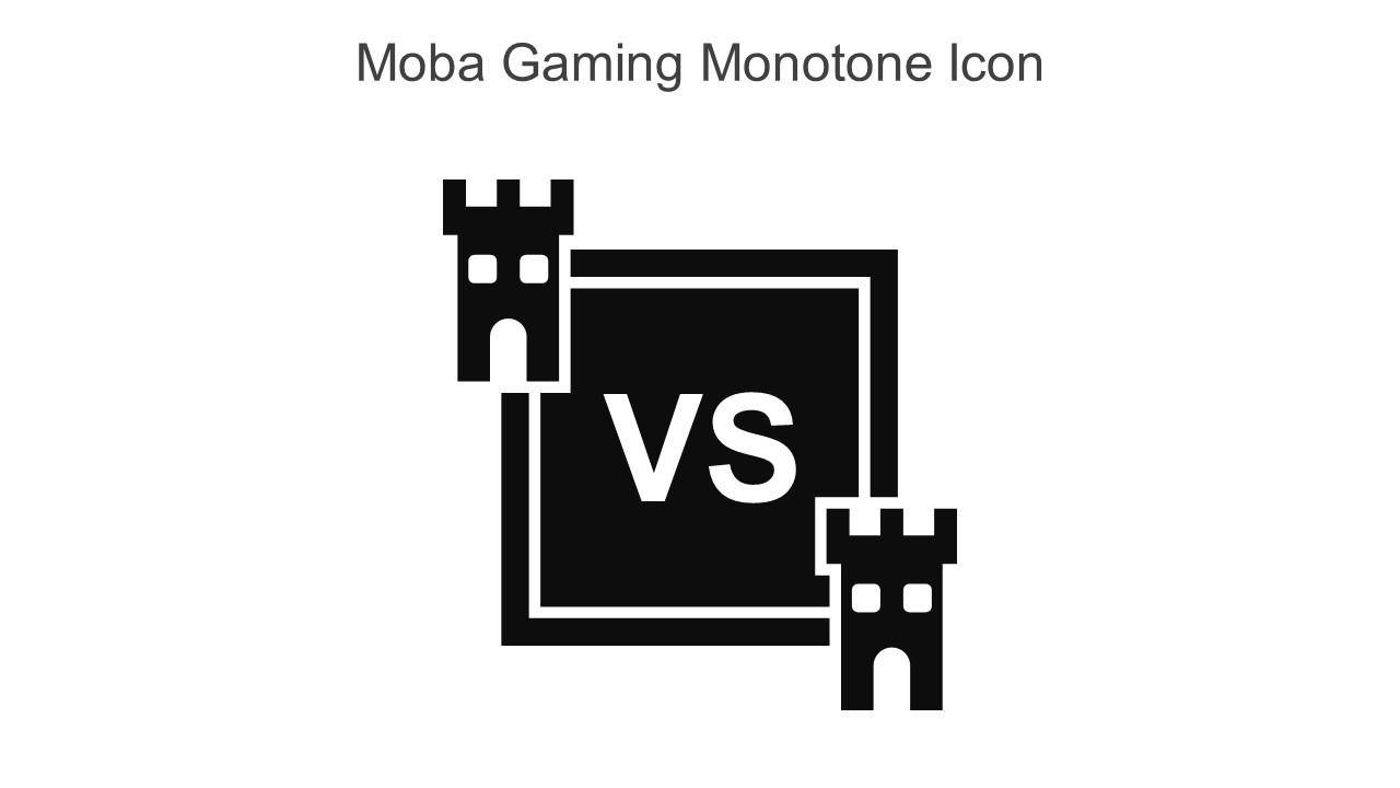 Moba Gaming Monotone Icon In Powerpoint Pptx Png And Editable Eps Format