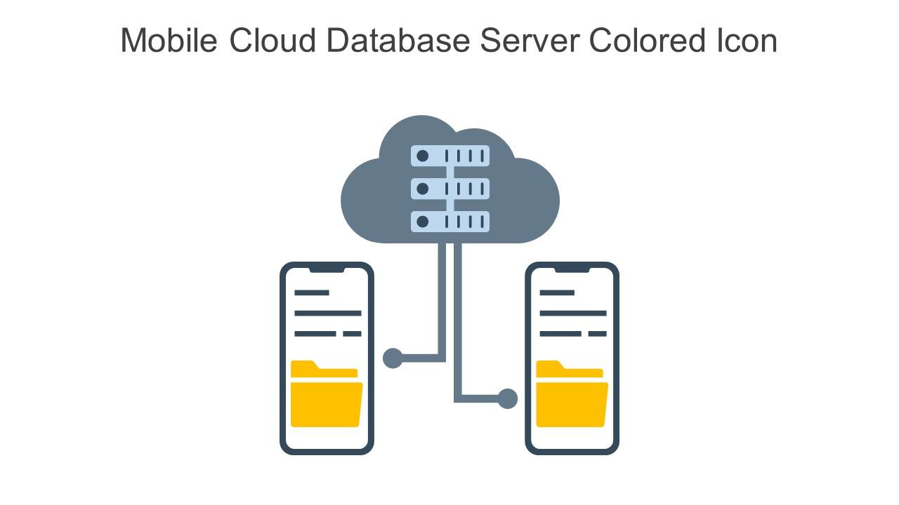 Mobile Cloud Database Server Colored Icon In Powerpoint Pptx Png And Editable Eps Format